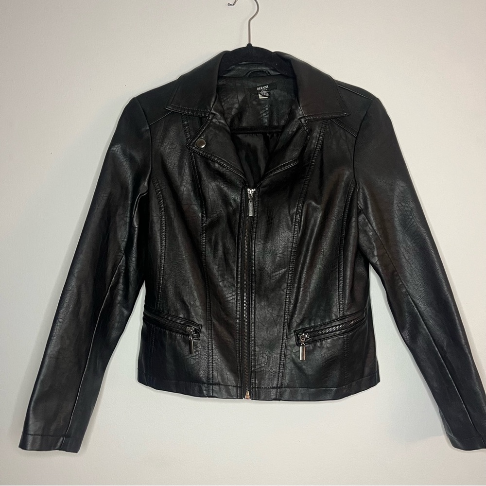 Alfani Faux Leather Jacket